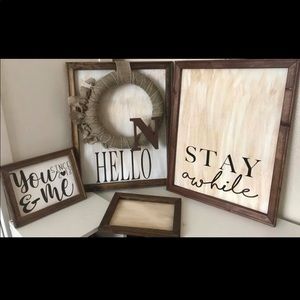 Custom wood signs